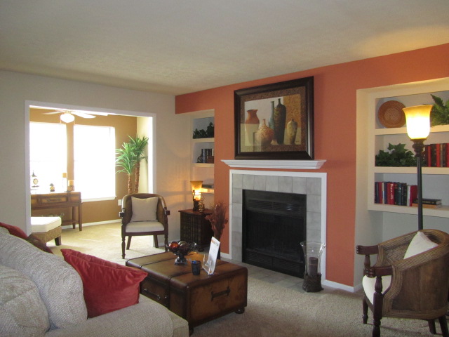 Large Living Room with Fireplace
