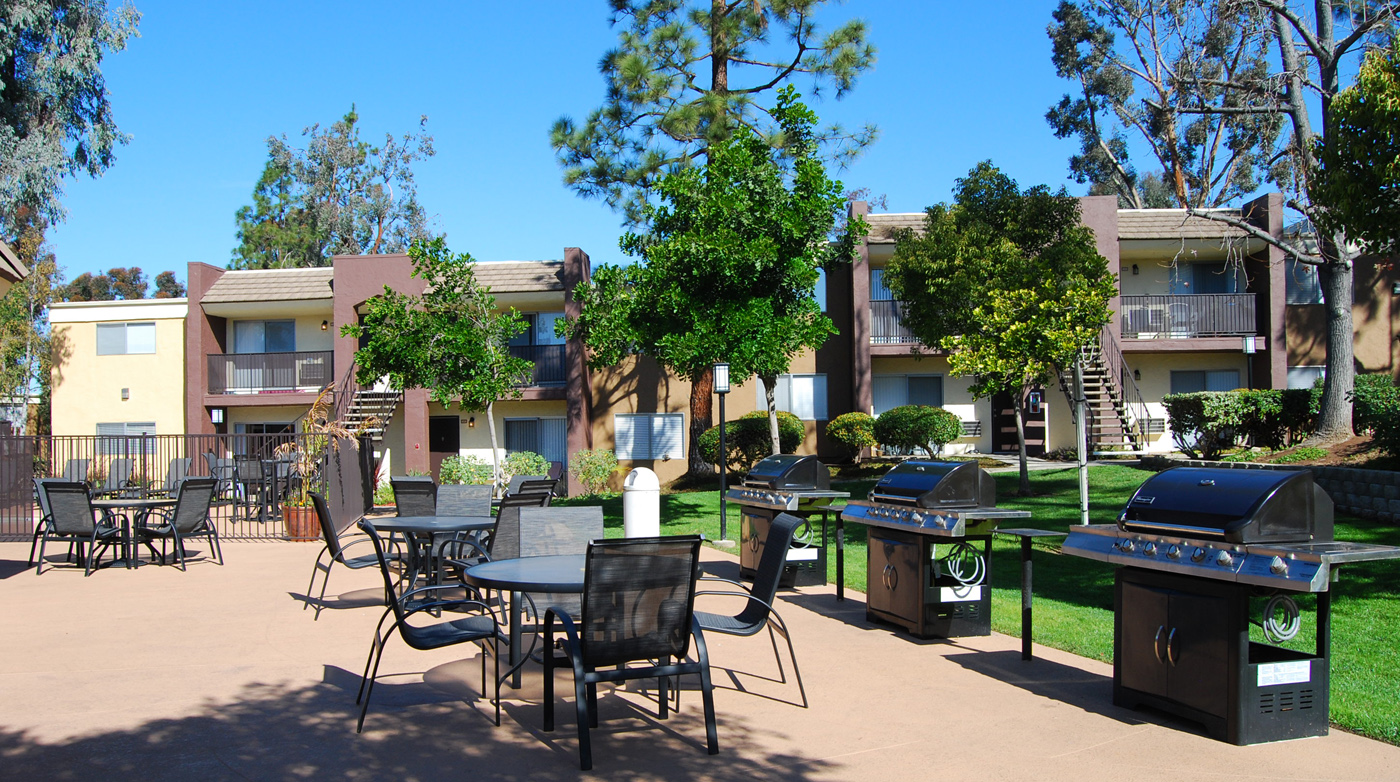 Outdoor picnic areas and BBQ's