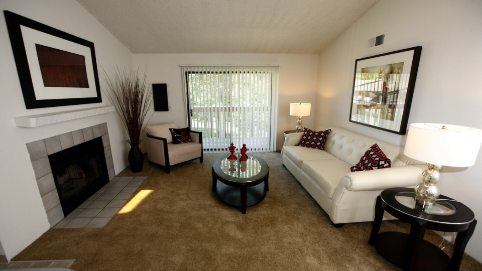 Floor plans feature ample living space with private balcony access