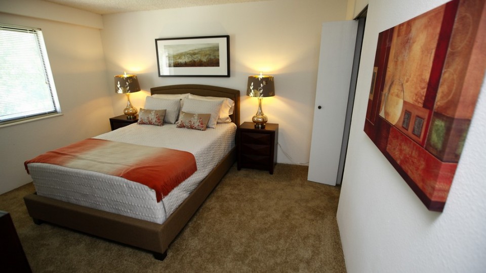 Your spacious master suite comes equipped with a sizable closet