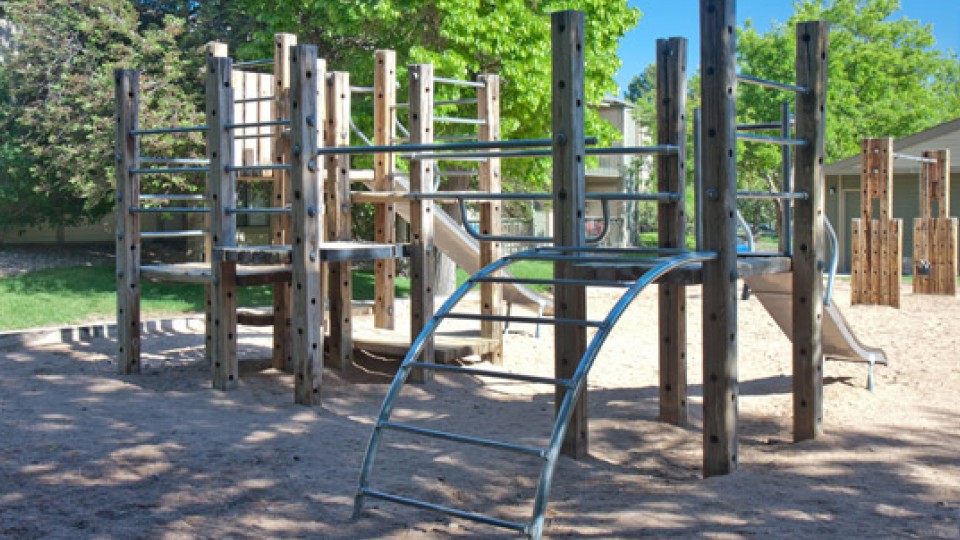 The community playground is excellent for children