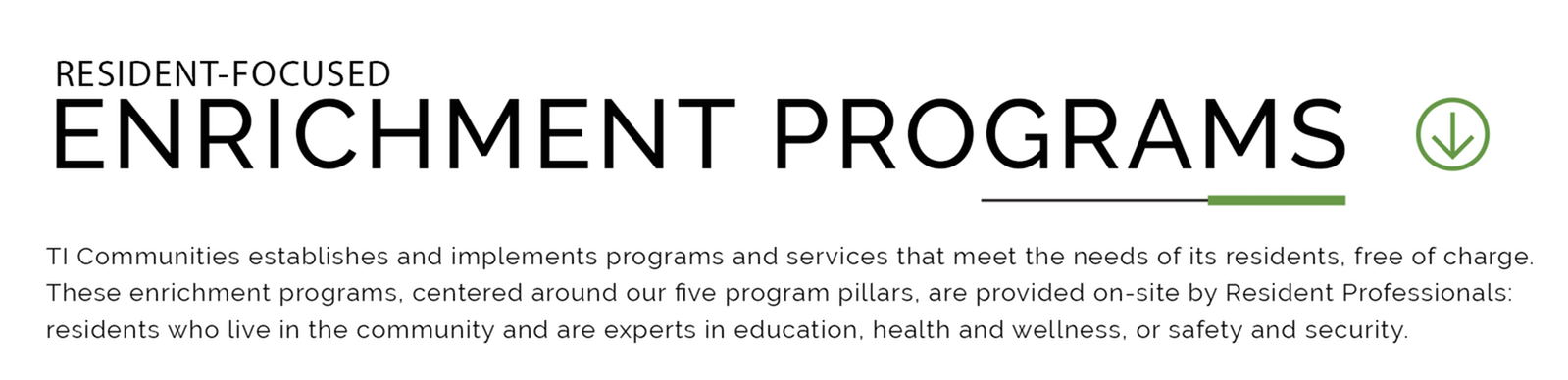 Enrichment Programs