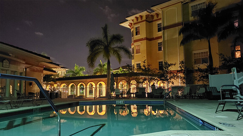 nighttime exterior